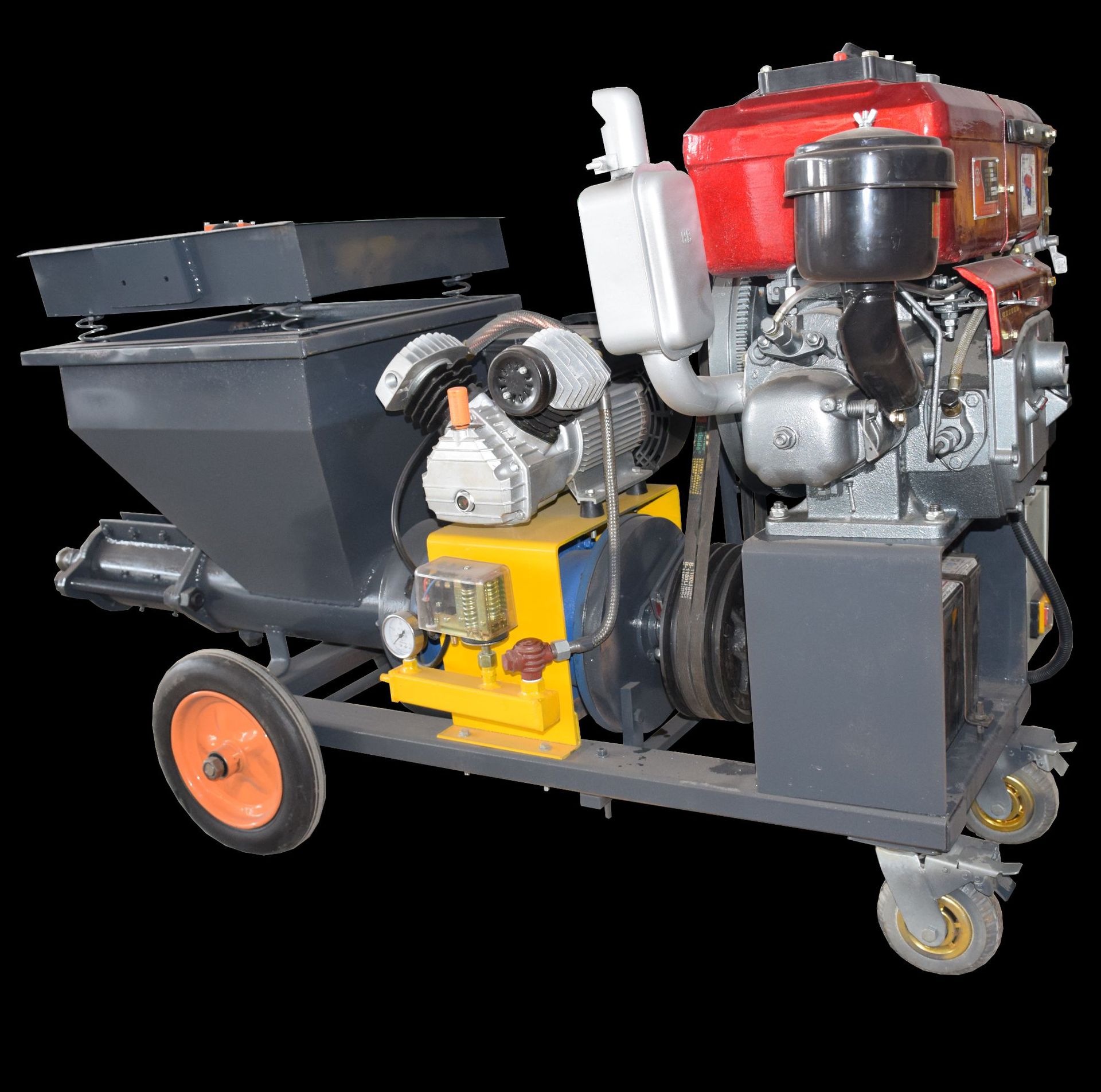 钜荣 各式砂浆喷涂机 石膏轻料喷涂机 室内装修新全自动石膏重料喷浆