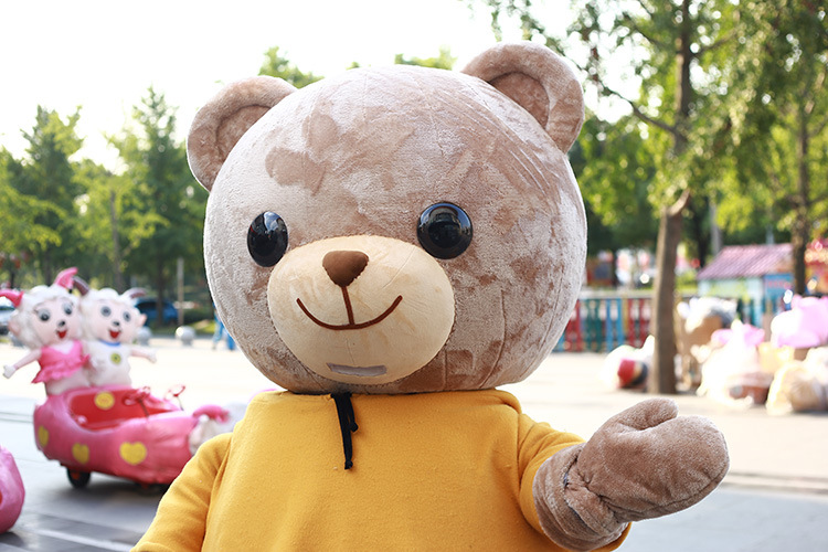 充气萌萌熊人偶服装行走卡通小熊成人玩偶服装舞台道具表演cos服