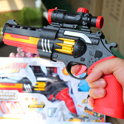 儿童玩具枪批发抛壳跳弹电动手枪 新款水弹枪仿真软弹军事模型材