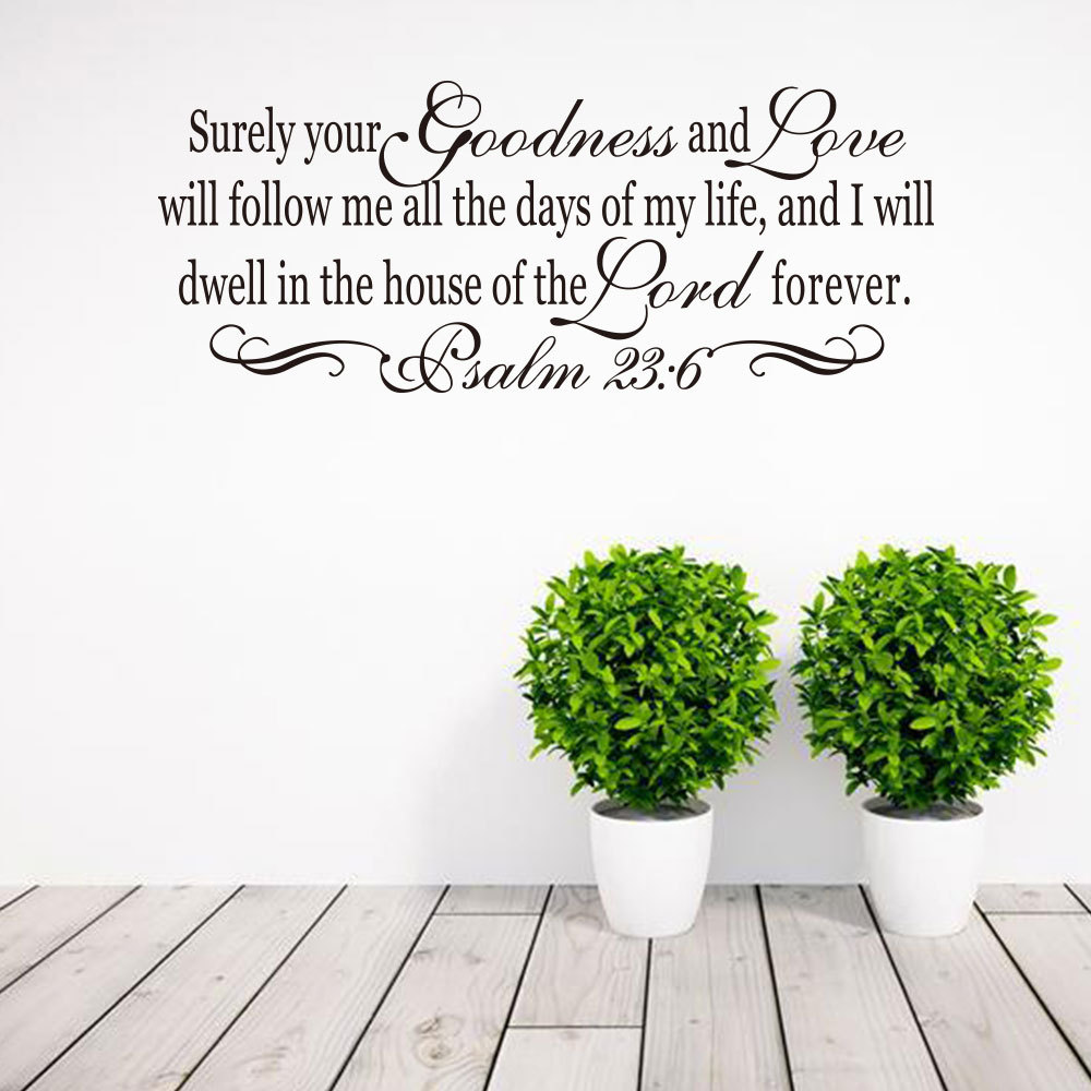 goodness 英文箴言移除个性时尚创意圣经贴客厅沙发背景jzq154