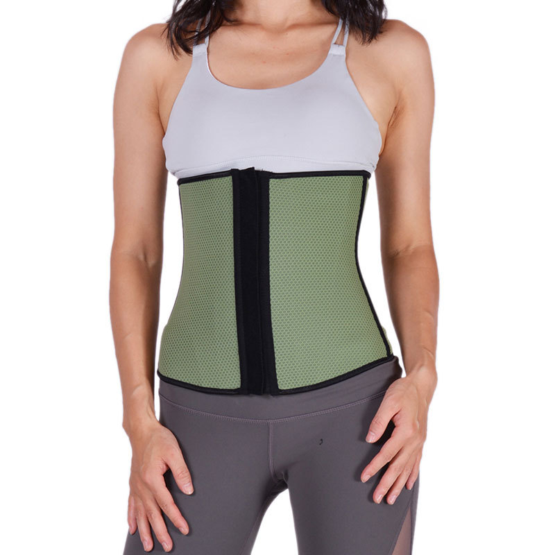 2018秋冬新款外穿束腰 17条钢骨透气运动网布复合橡胶收腹束腰带