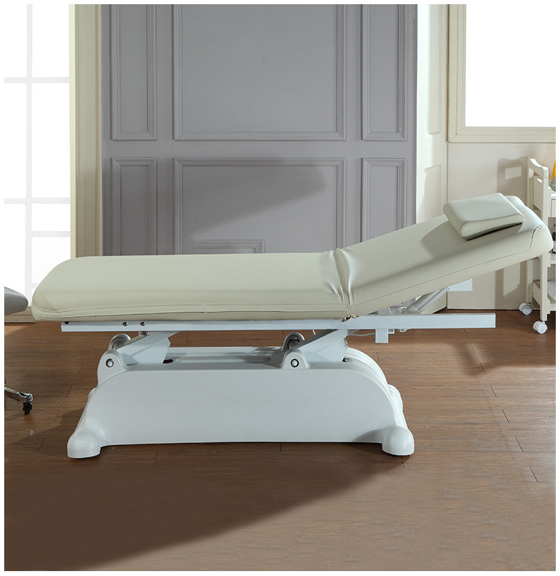 广州美藤厂家直销可定制电动升降多功能美容按摩床可调节45度