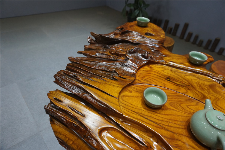 鸭脚樟茶几家用实木树根茶海天然根雕不规则休闲茶座个性茶桌茶道
