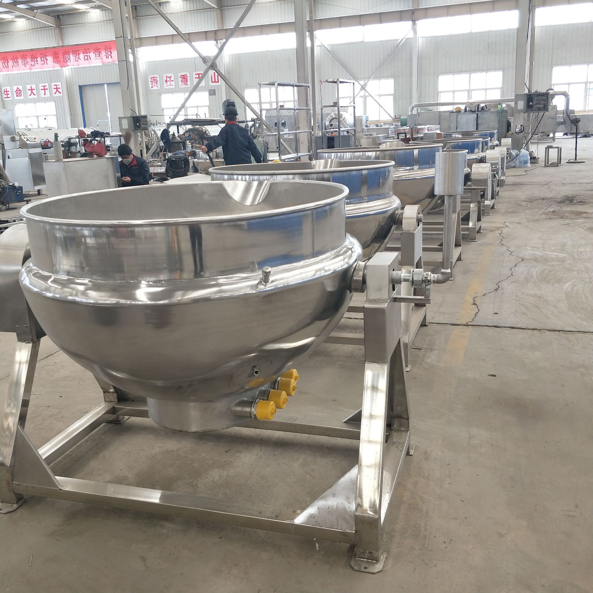 供应可倾式电加热夹层锅 真空蜜饯锅浓缩浸糖锅 小型夹层锅