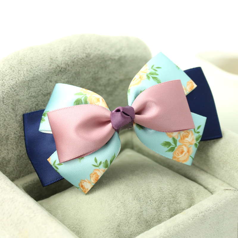 批发便宜特价女士成人蝴蝶结气质发夹优雅头花韩国糖果色头饰