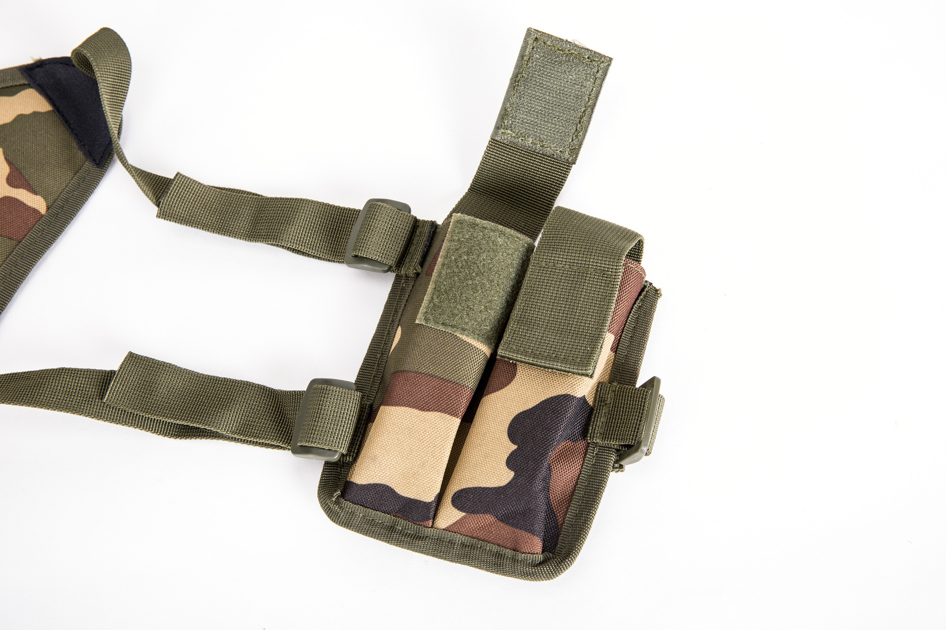 腋下玩具枪套cs野战装备配件多功能可拆卸式尼龙背带耐磨二联弹夹