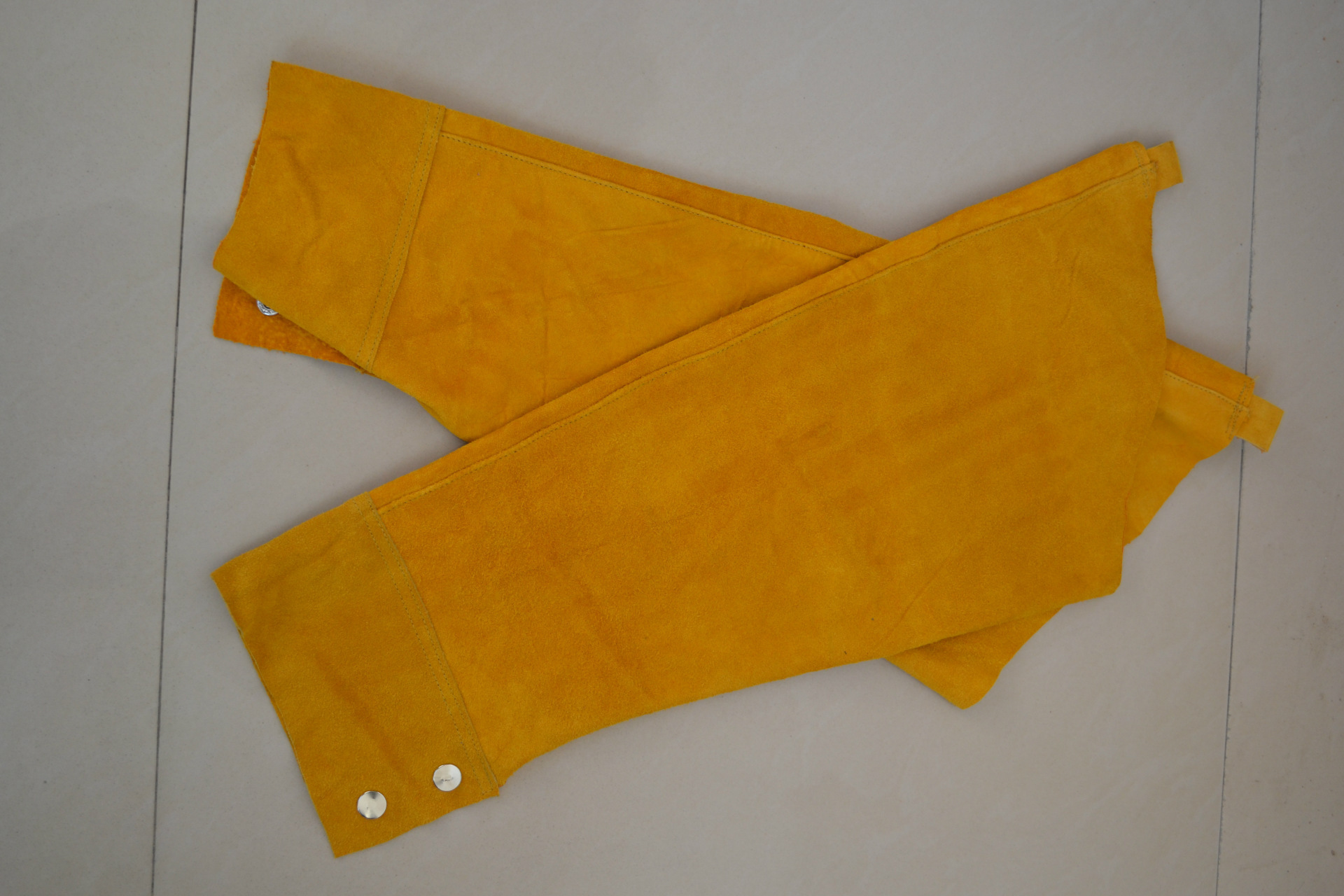 厂家批发全牛皮电焊套袖 烧焊耐高温耐磨隔热透气劳保护袖