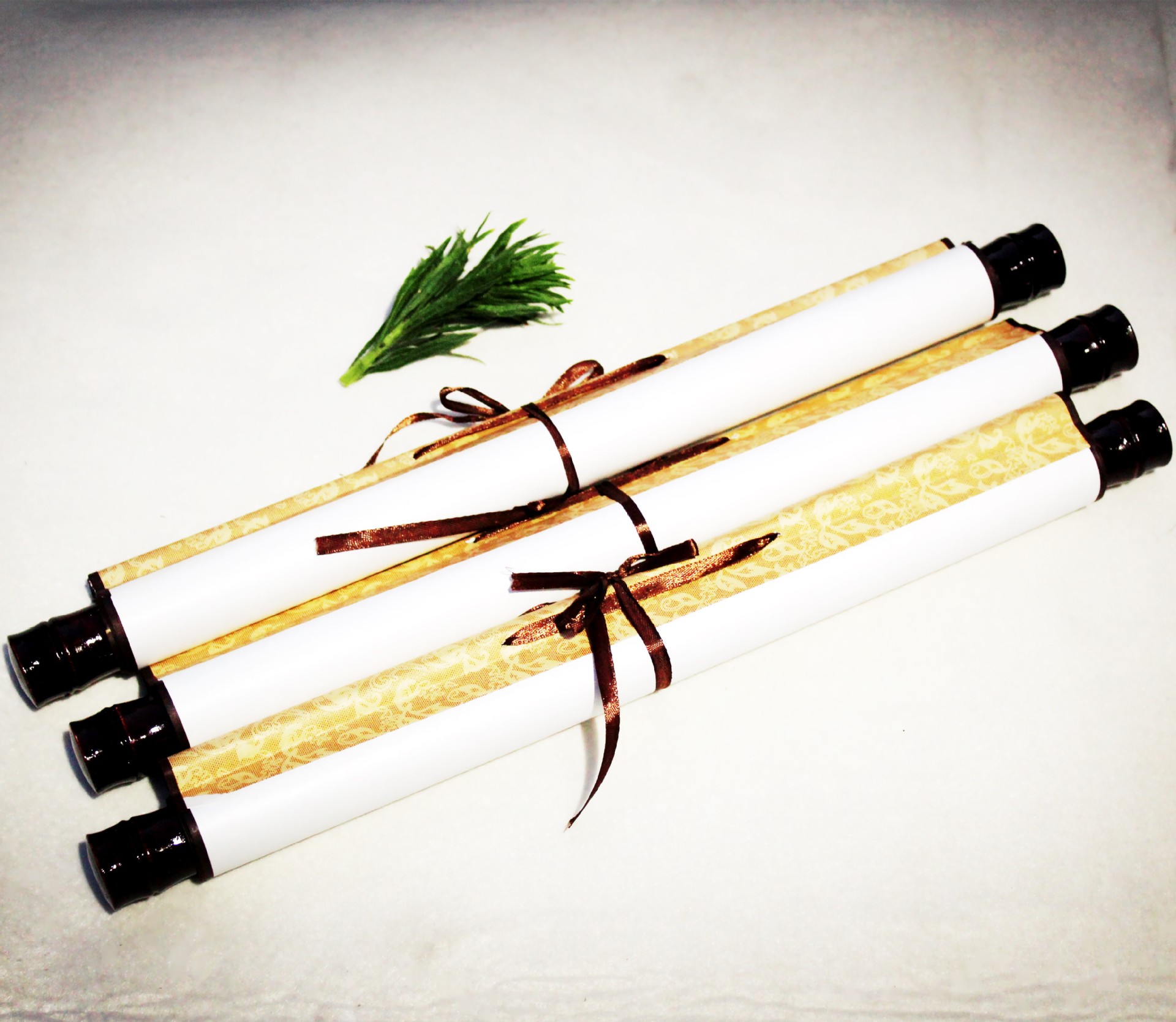 空白画轴卷轴空白画轴立轴挂轴画卷仿绫迷你斗方中堂宣纸空心卷轴