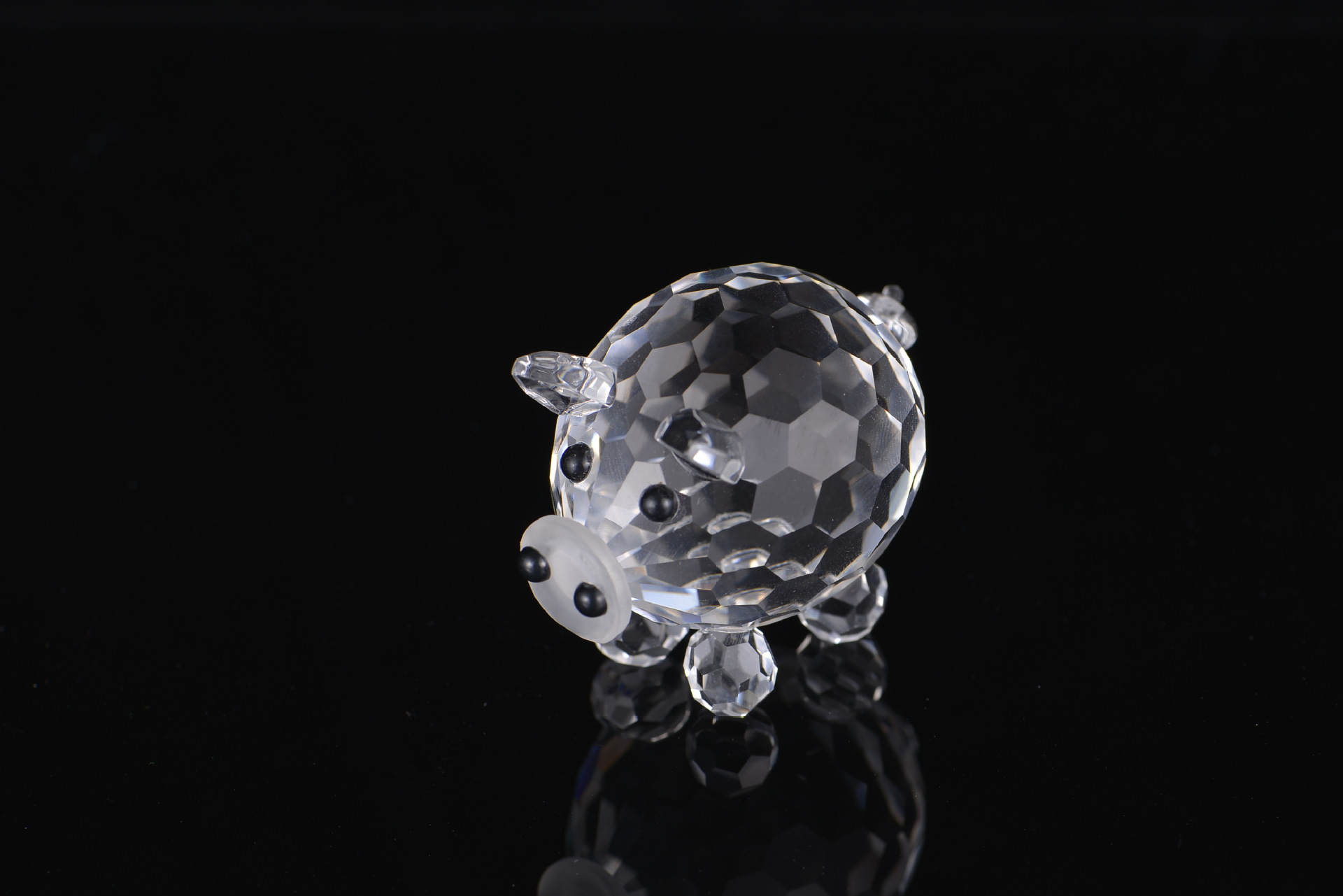 水晶猪摆件 客厅创意装饰摆件 节日礼物 厂家直销