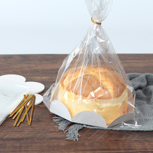 戚风蛋糕盒韩版6寸8寸包装袋面包袋简易蛋糕盒纸杯蛋糕盒10只入