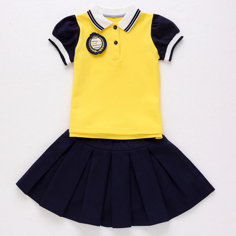 幼儿园园服小学生校服全棉套装毕业服两件套新款夏季六一儿童班服