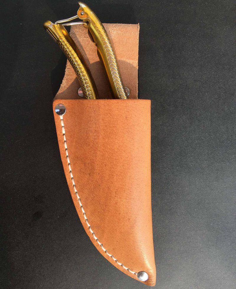 工具箱包-牛皮剪刀套 真皮刀套园林剪刀剪树枝剪牛皮套修剪树枝专用