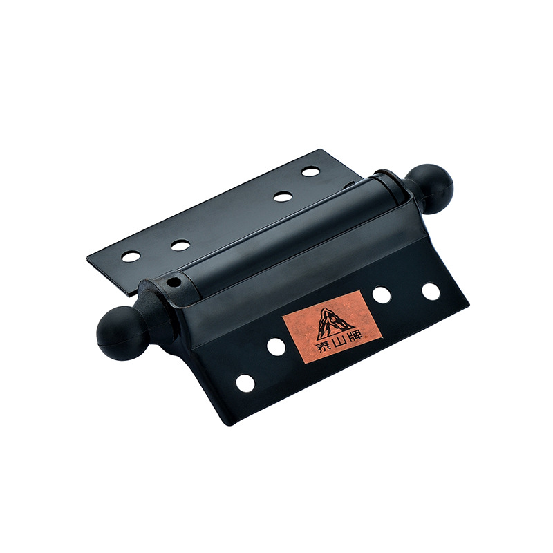 泰山牌黑漆铁弹簧合页4寸双开 自由门内外可调节门窗五金工厂现货