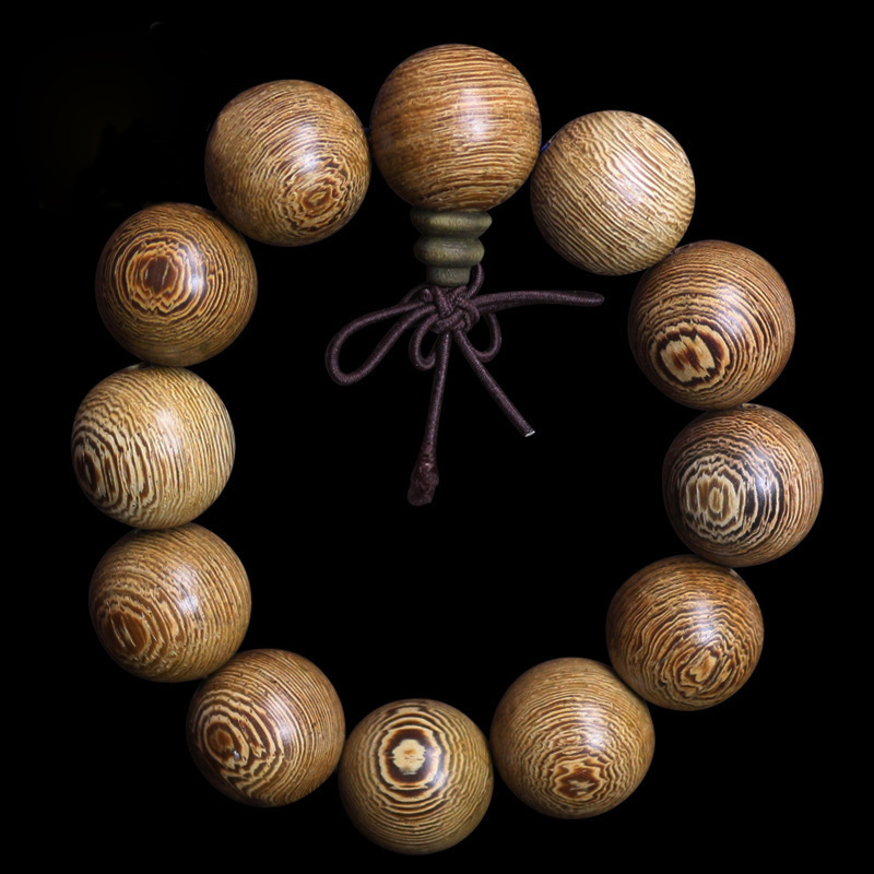 鸡翅木老料佛珠手串2.0老料顺纹男女款手链念珠实用礼物厂家批发