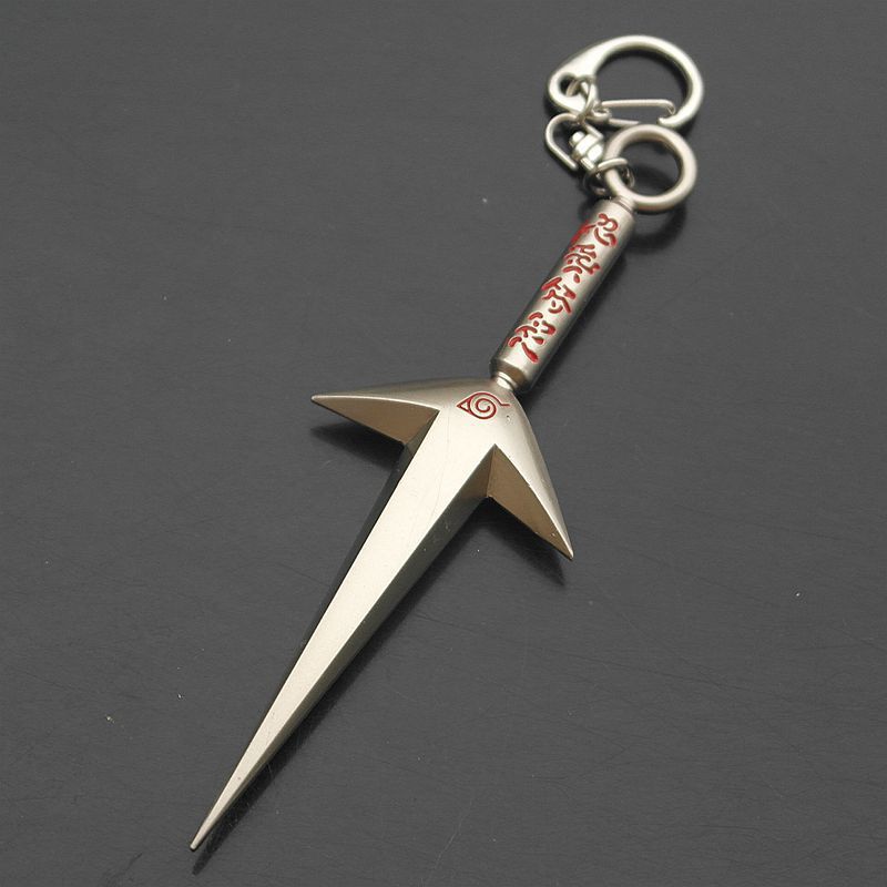 火影忍者武器再不斩四代目龙刃双头苦无草雉剑飞段合金兵器钥匙扣