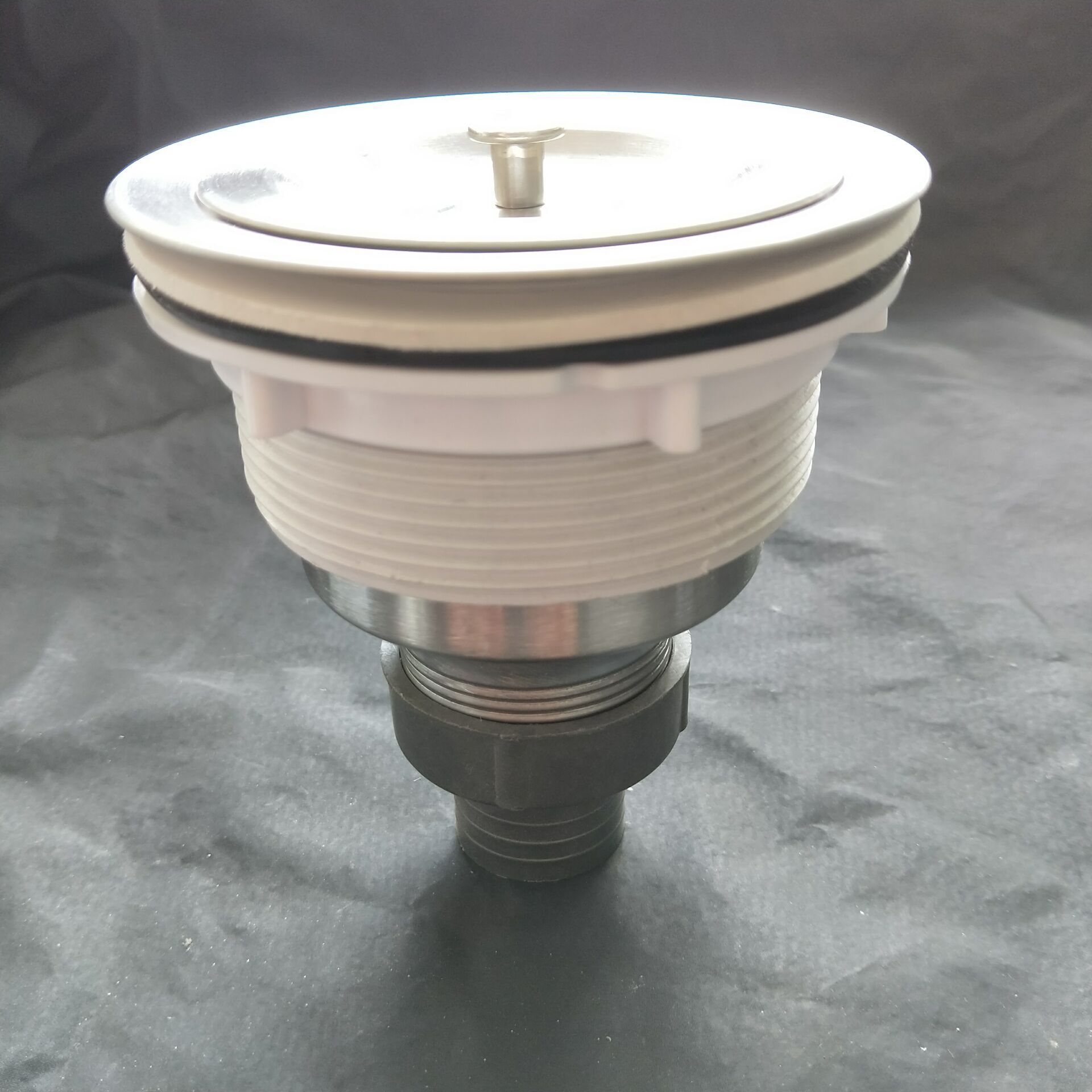 墩布池下水器 陶瓷洗衣槽下水 不锈钢一体成型下水器