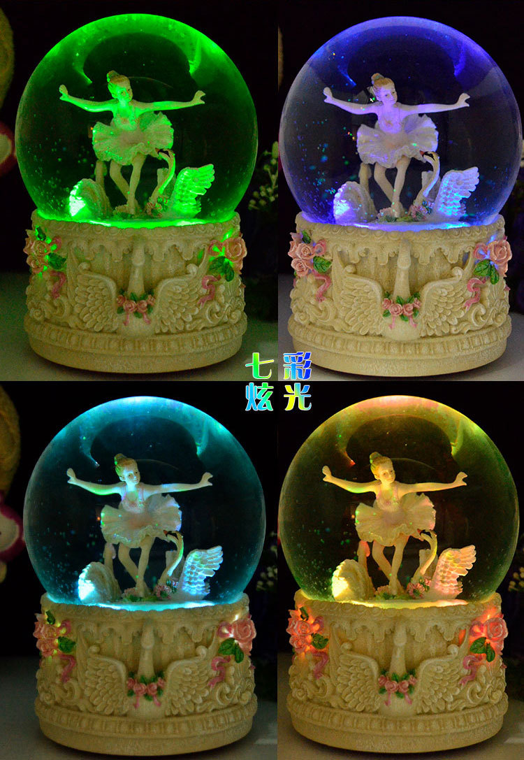 ballerina crystal ball music box music box birthday gift girl
