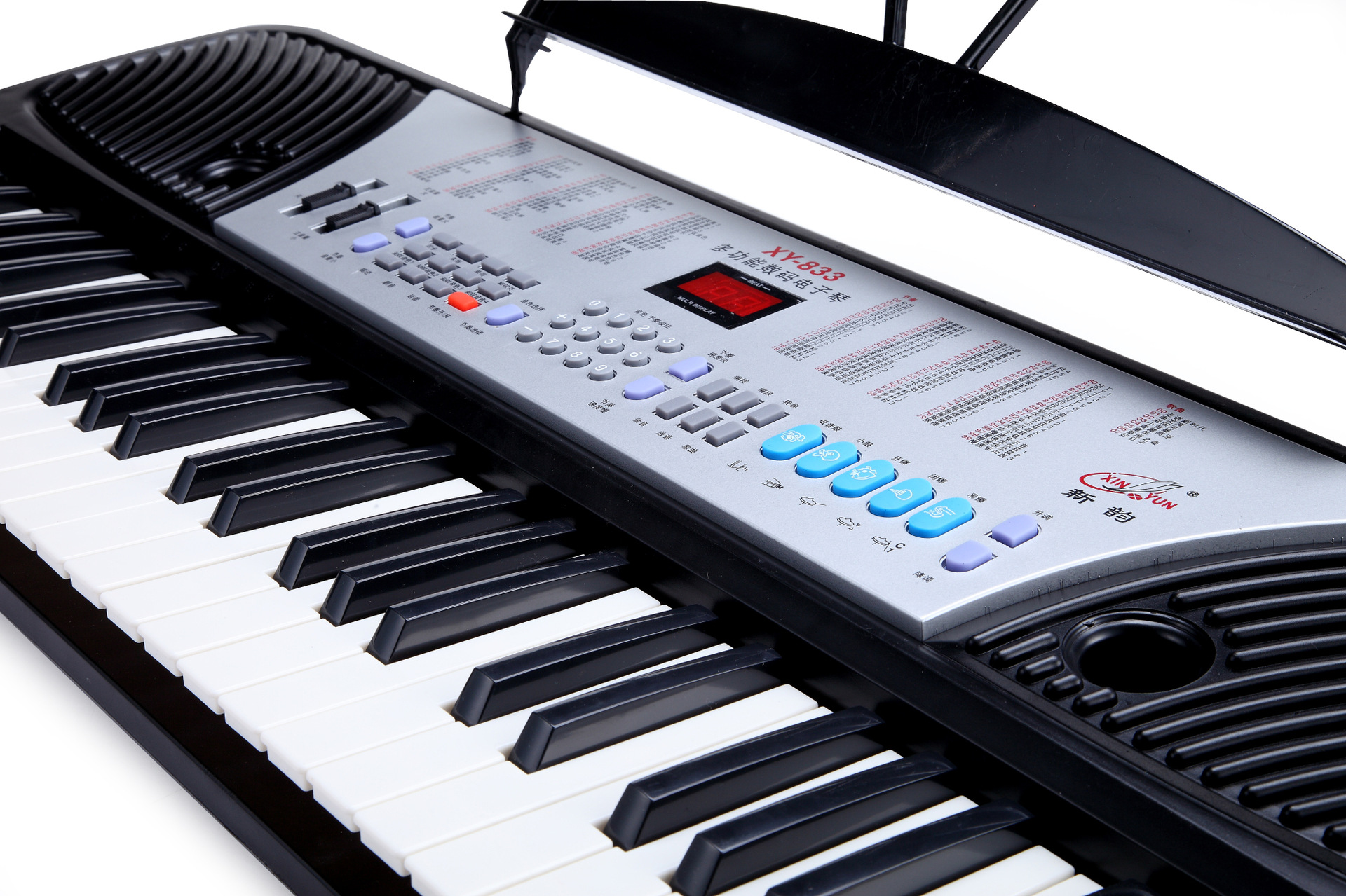 新韵833 电子琴54标准钢琴键成人儿童初学入门专业教学xy833