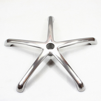 320合金脚 电脑椅脚转椅配件五星钢制脚铝合金五爪脚脚架