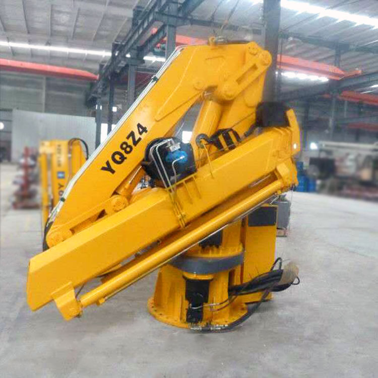 8吨折臂液压式海船吊 各种吨位液压起重机