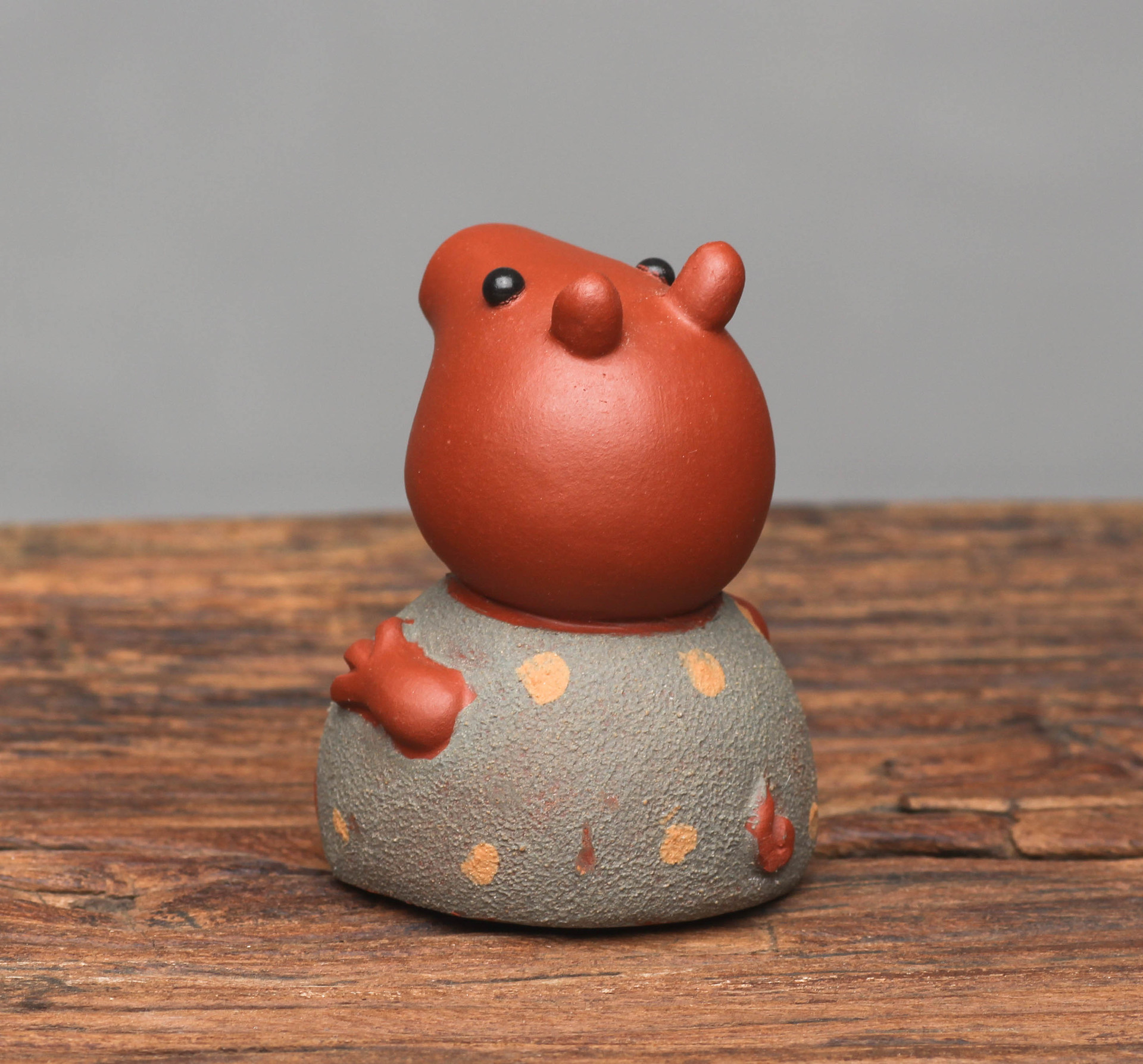 宜兴紫砂茶宠猪招财猪功夫茶具装饰雕塑摆件工艺品批发