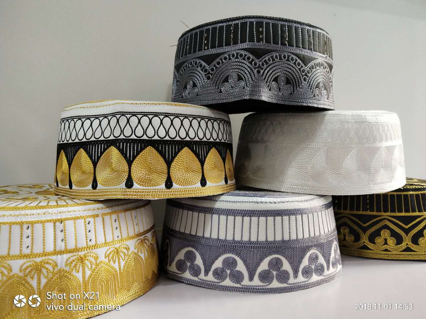 穆斯林祷告帽 白帽 穆斯林礼拜帽