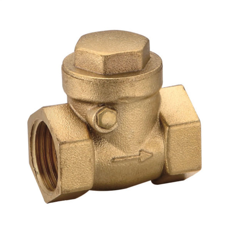 全铜卧式止回阀厂价销售 内螺纹单向阀 丝扣逆止阀 批发铜阀门