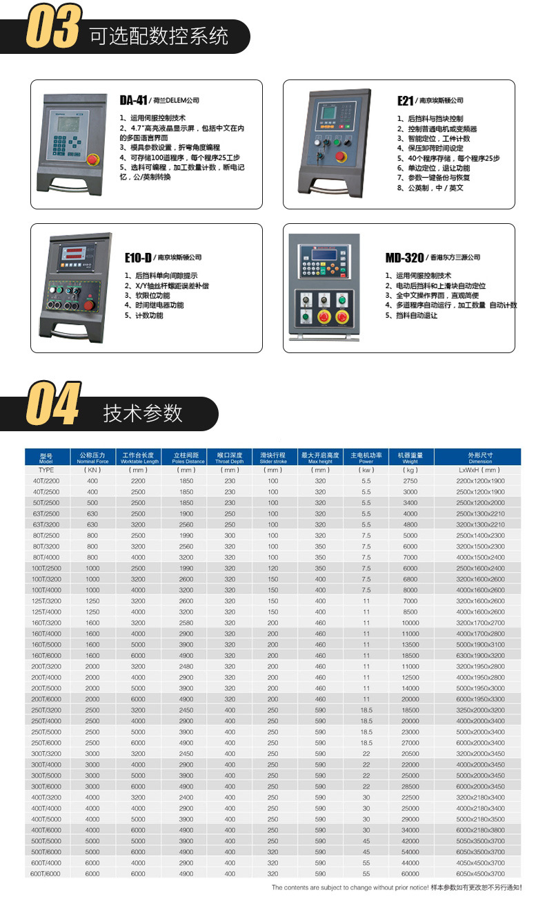 液压数控折弯机厂家直销 2.5米 3.2米 4米 6米 铁板折弯机可定制