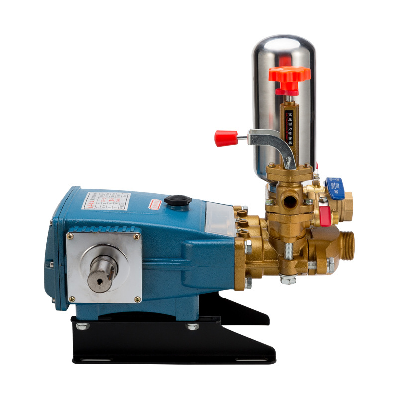 120型三缸柱塞泵加厚打农药远程抽水农用喷雾器高压清洗机打药泵