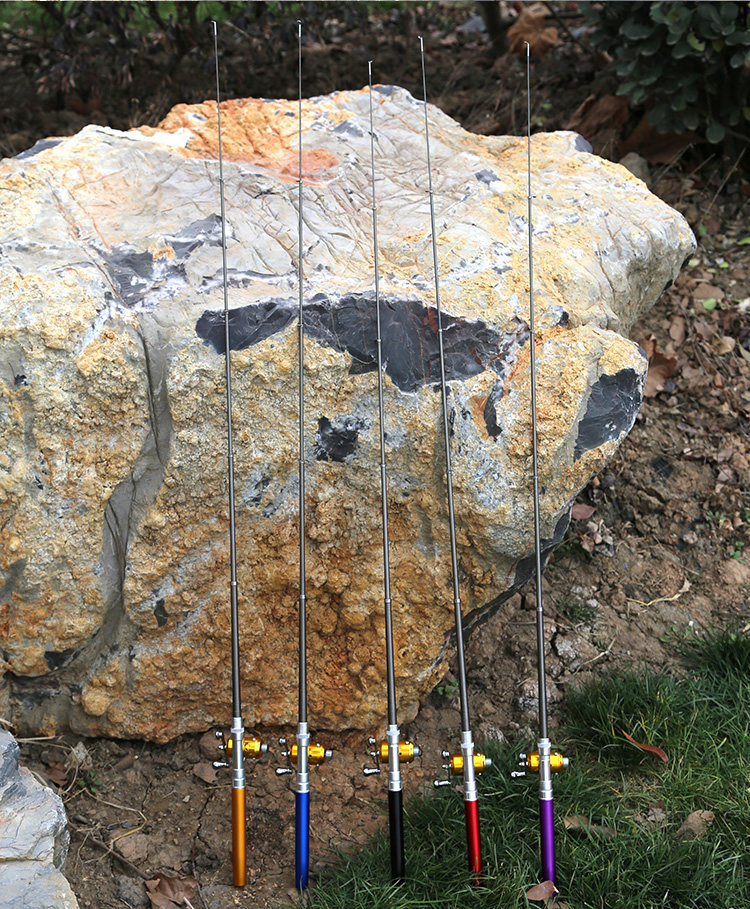 特价外贸尾单钢笔鱼竿迷你小渔杆小海竿便携式钓鱼竿