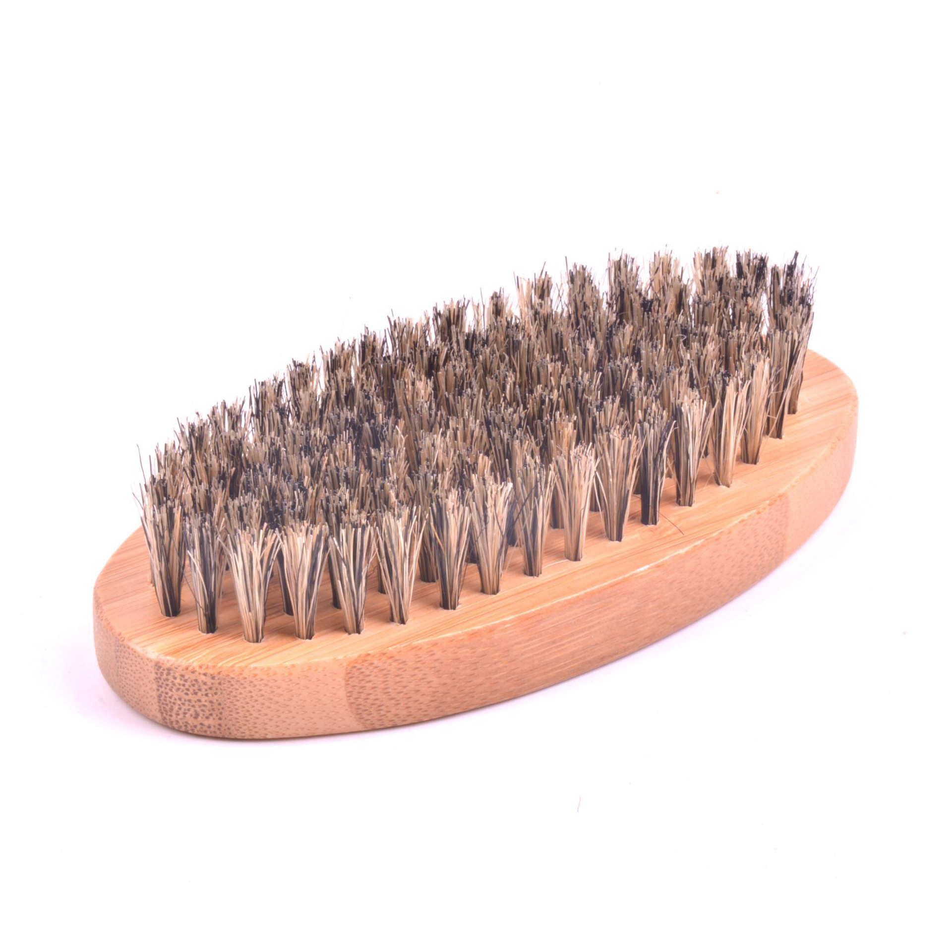 野猪鬃毛刷_外贸椭圆野猪鬃毛刷毛胡须梳子 男士胡子刷护理清洁造型