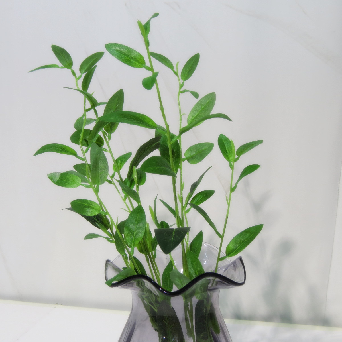 仿真把束冬青叶枝条装饰树枝绿植物叶子文艺花卉插花配草塑料假花