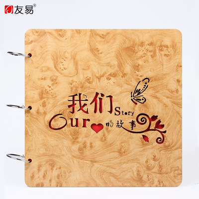 封面式相册量尺定制的照片夹子相似厂家批发复古牛皮纸相角贴 diy相册