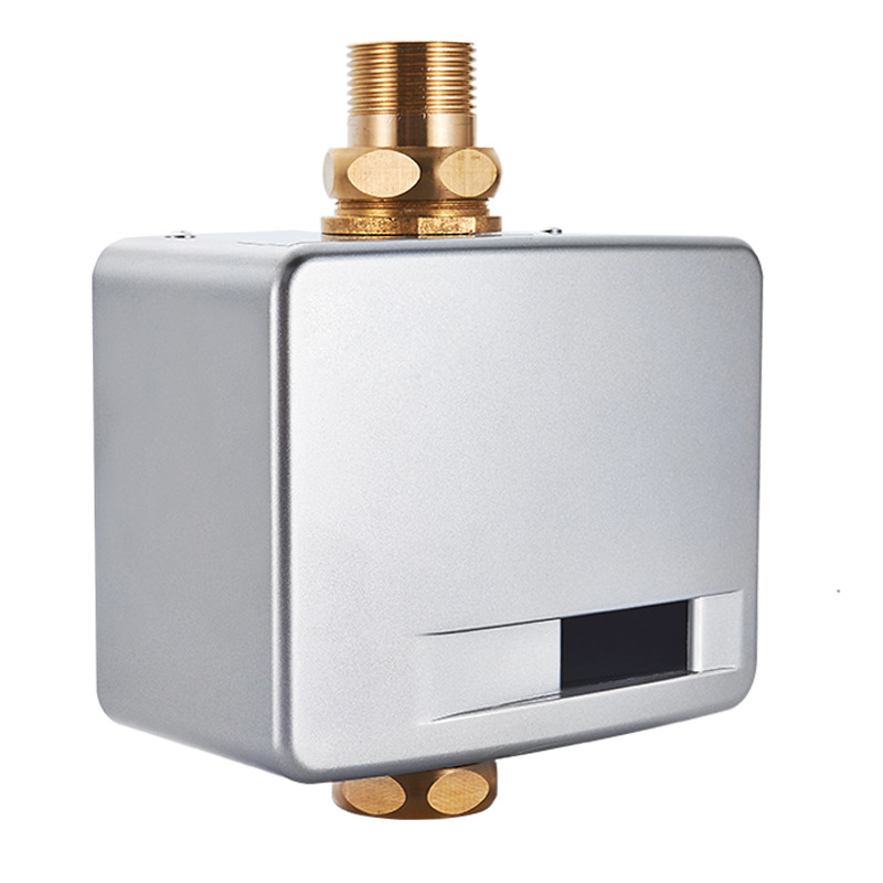 现货蹲便感应冲水器冲便器智能自动大便器 1寸dn25电磁阀铜冲洗阀