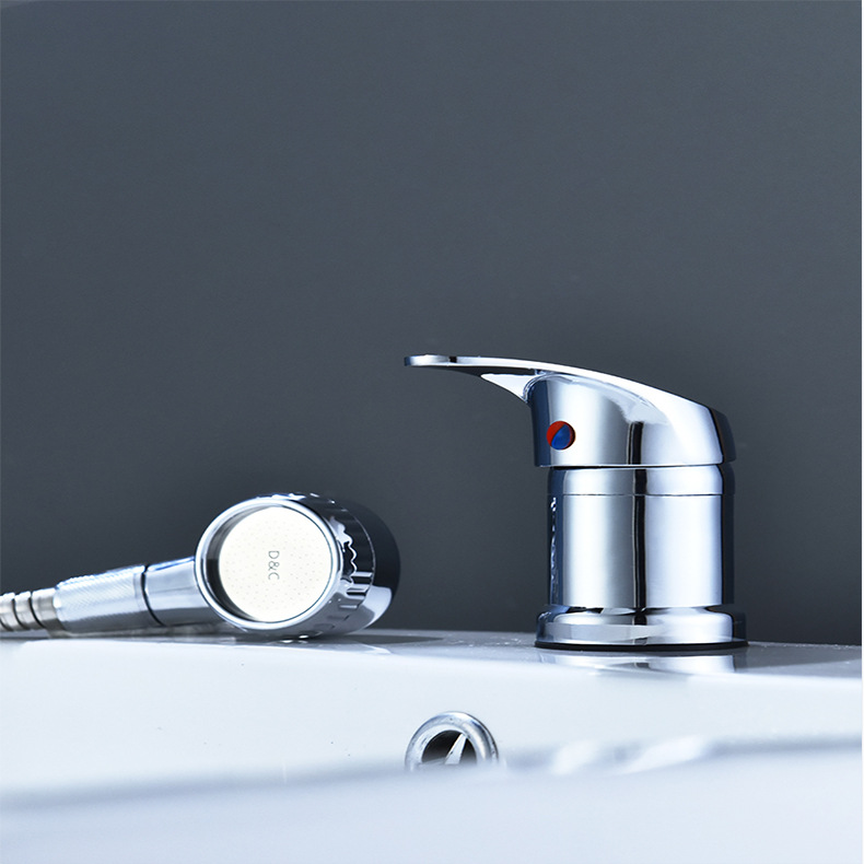 洗头床水龙头开关美发理发店冷热混水阀配件发廊混合阀冲头床专用