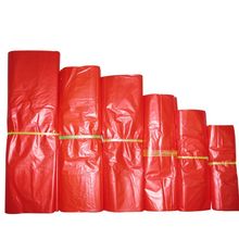 食品饮料红色塑料袋超市购物袋一次性塑料袋背心水果袋