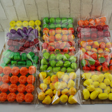 20个一包仿真迷你小水果模型泡沫蔬菜模型幼儿园教具DIY手工装饰