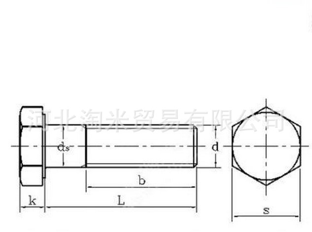 螺栓gb30国标镀锌外六角螺栓 4.8级外六方螺丝m6*20m8*25m10