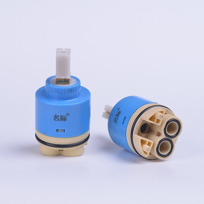 专业水龙头阀芯厂家 40mm高脚铜柄双密封空转精密陶瓷阀芯 直销