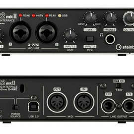 雅马哈yamaha ur22 mk2 ii专业外置usb编曲配音录音声卡音频接口