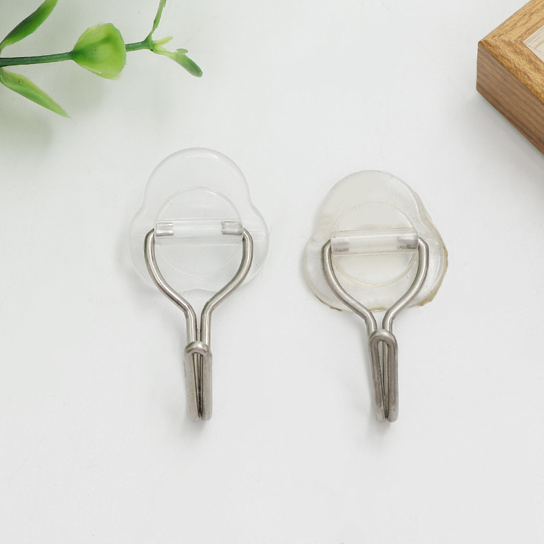 厂家强力粘钩衣帽挂钩无痕挂钩 透明强力 自粘挂钩配件