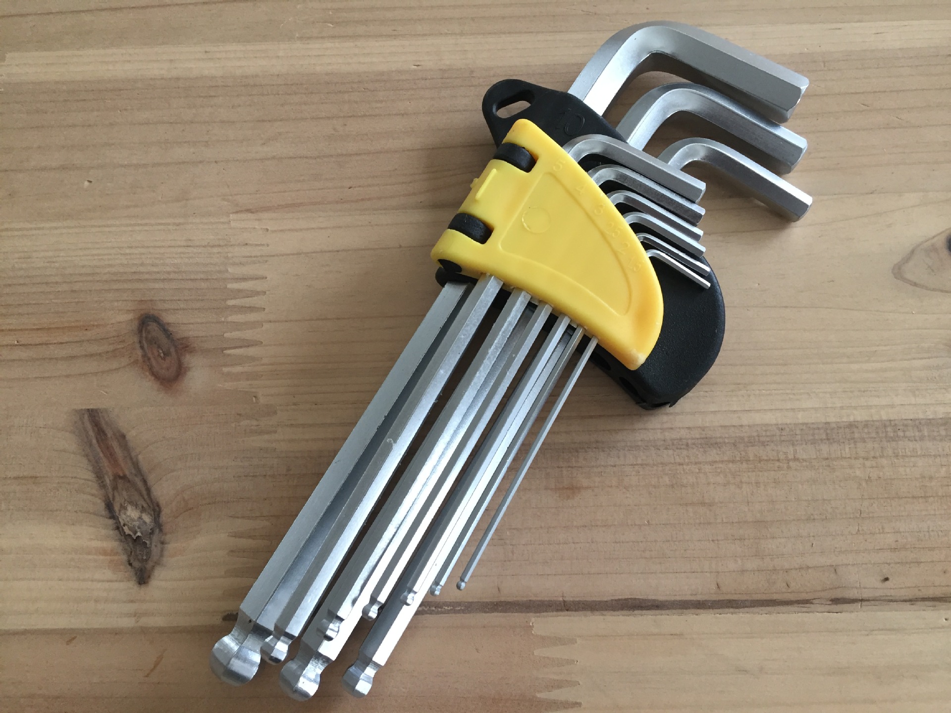 拐杖型平头内六角7字型内六角塑柄t型内六方扳手单个6mm