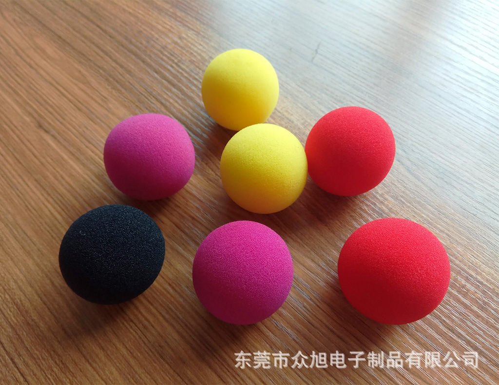 生产厂家现货批发红色海绵球 魔术道具海绵球 尺寸颜色可定制加工