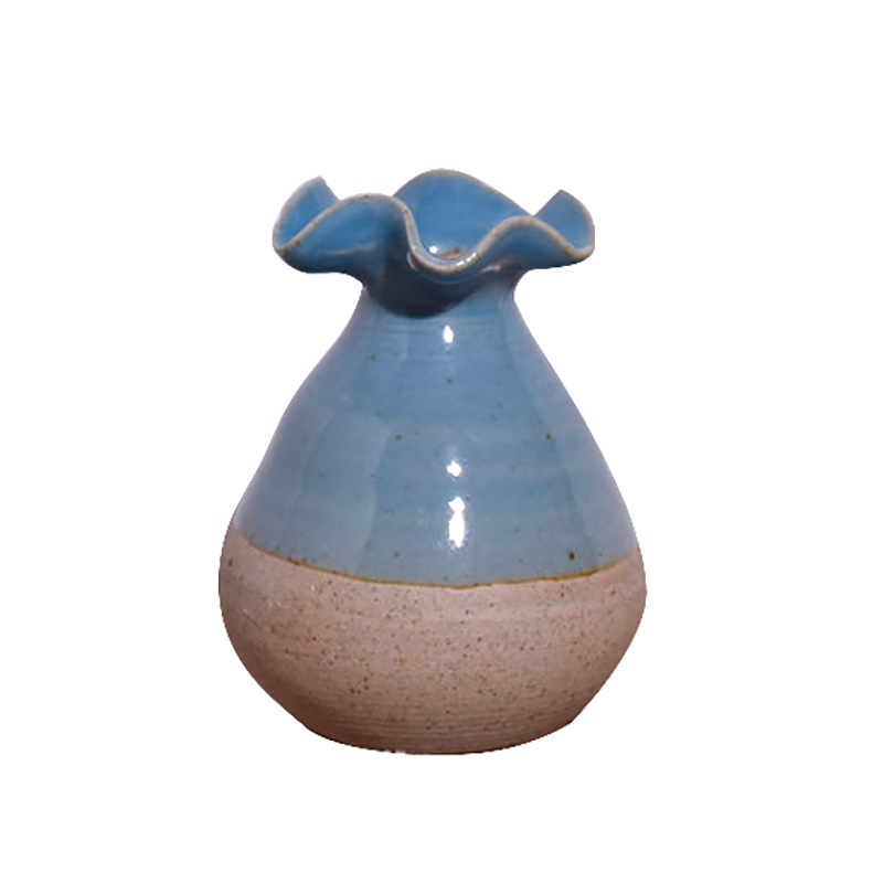 Jingdezhen Vase Decoration Hydroponic Semi-Glazed Mini Vase Creative Home Decoration Ceramics Small Vase Wholesale
