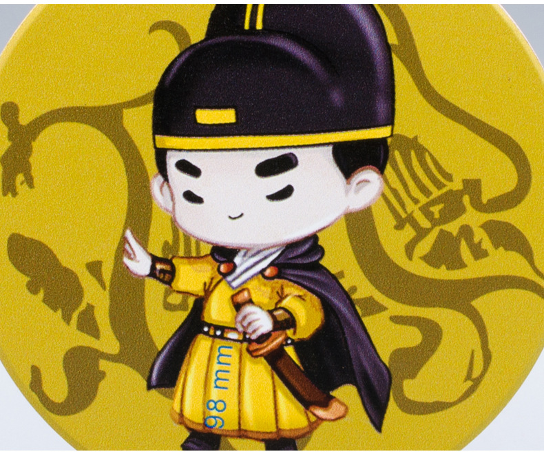 锦衣卫陶瓷杯垫 创意卡通硅藻泥吸水餐垫 家居隔热圆形水杯垫定制