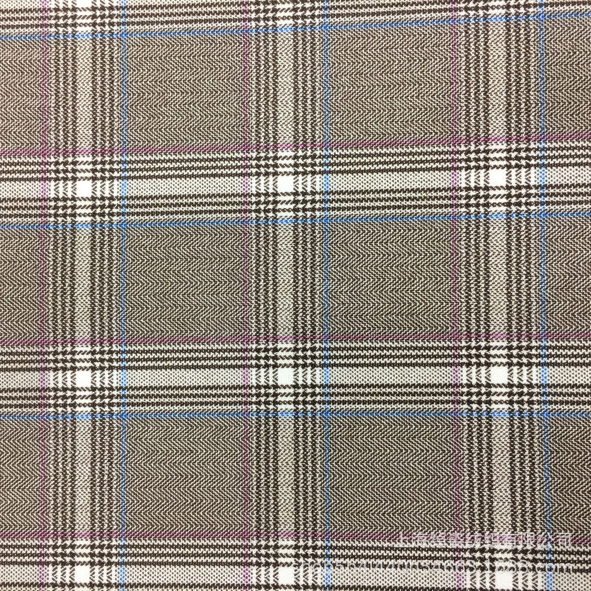 秋冬格纹面料西装面料格子布 色织布 套装布料外套面料