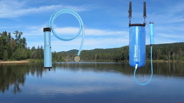 户外露营便携式净水装备应急供水净化淡水安全饮用重力式净水器