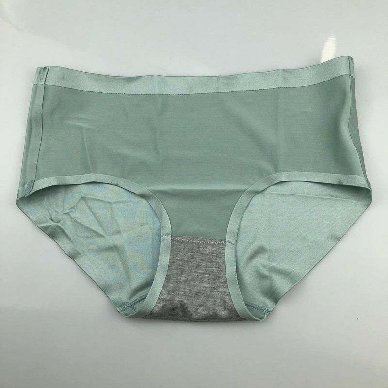 小馒头款无痕纯棉拉丝内裤中腰舒适透气一片式三角裤全棉内裤女