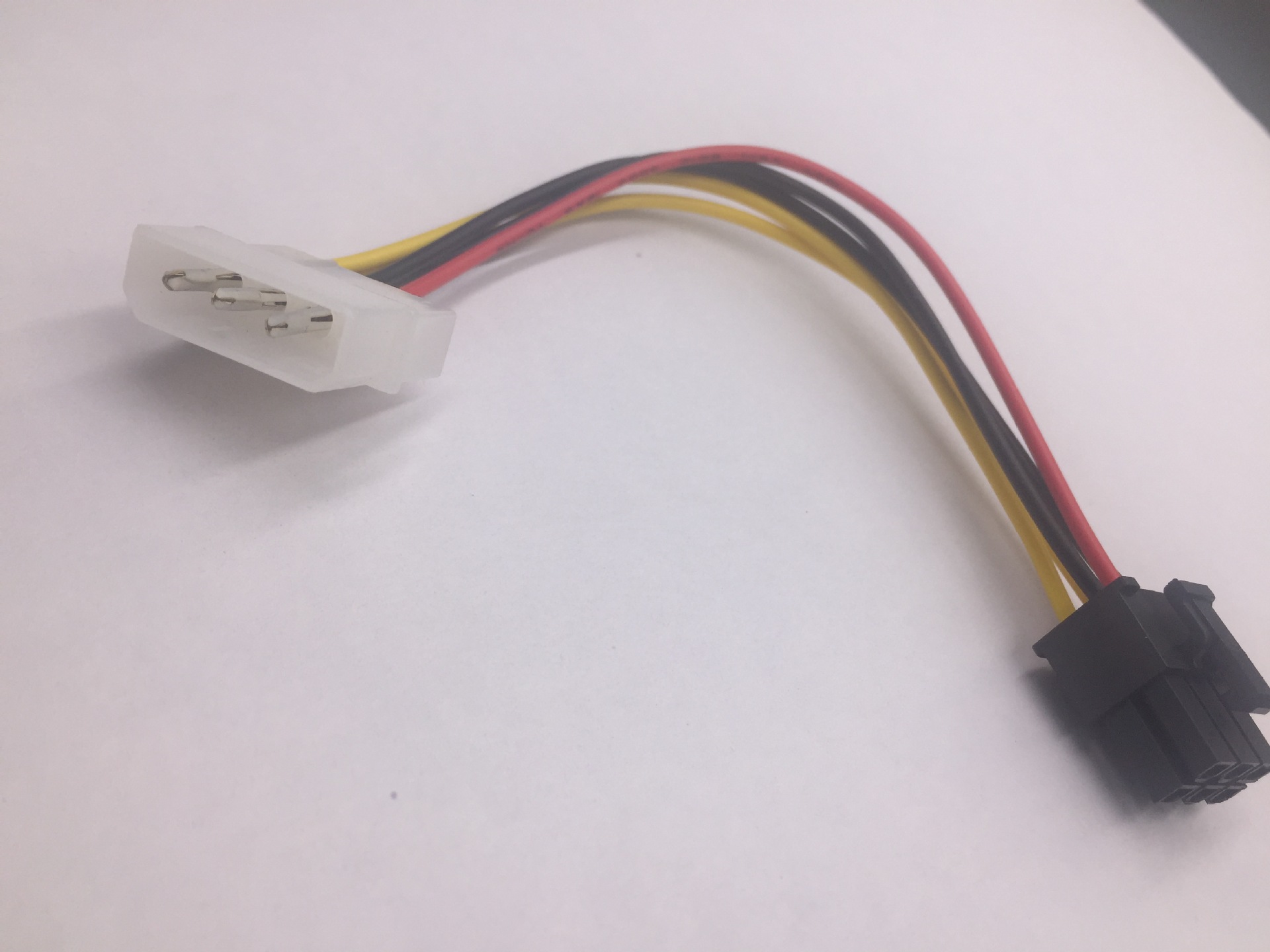 大4pin转6pin 电源线 单d转显卡6p线 显卡供电线 单4pin转6p