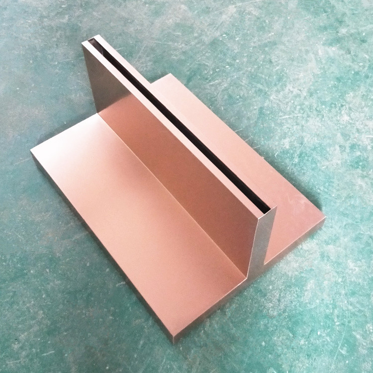 t型玫瑰金拉丝广告牌底座商场玻璃海报架指示牌立牌玫瑰金t型底座